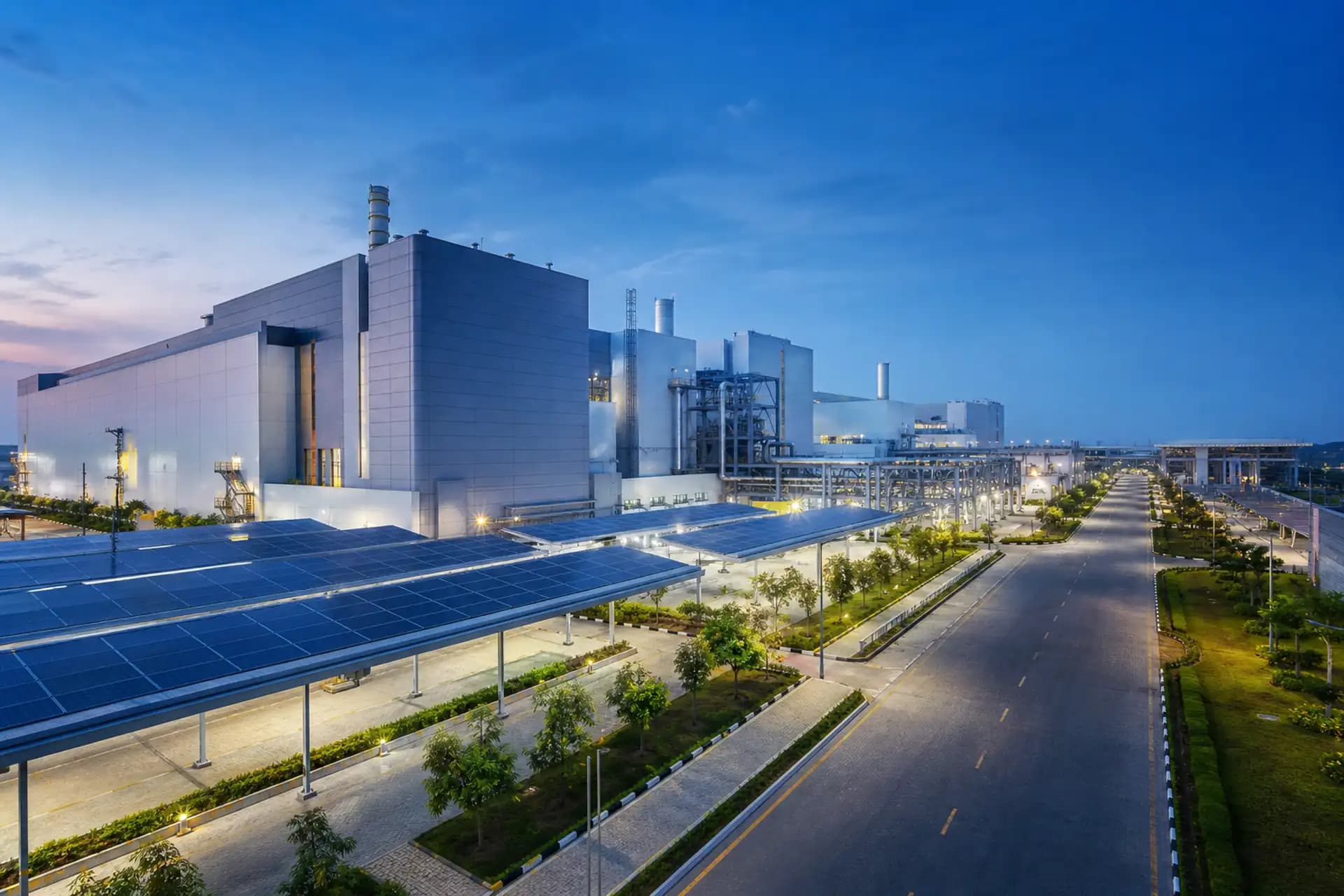 Semiconductor manufacturing campus visualisation